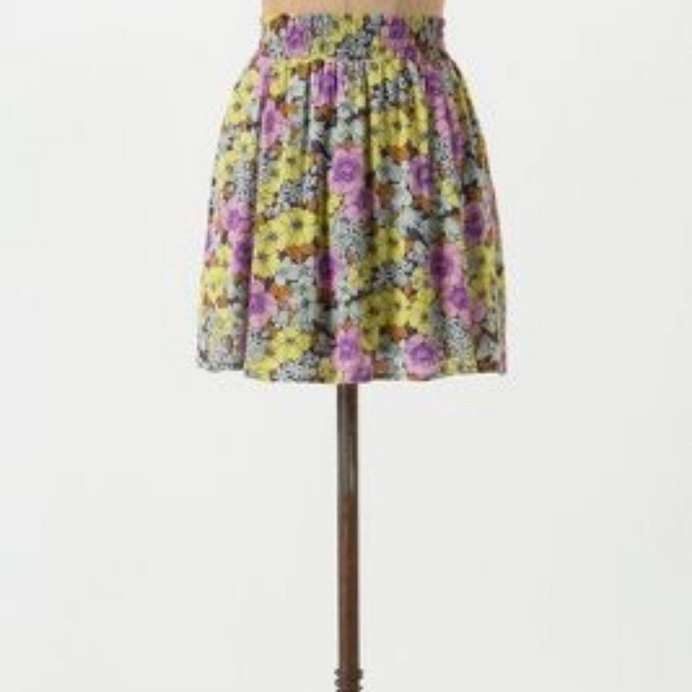 Anthropologie Flounced Petunia Skirt